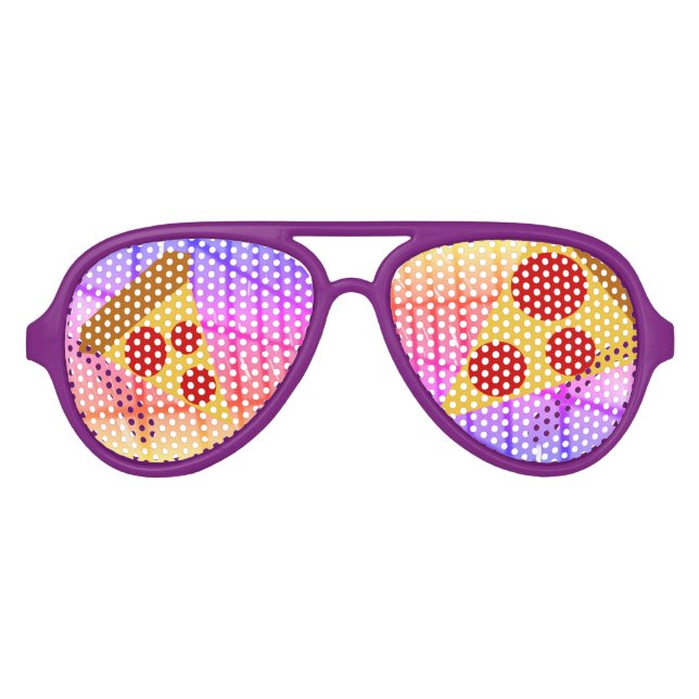 Pretty Pizza Aviator Sunglasses (Front)