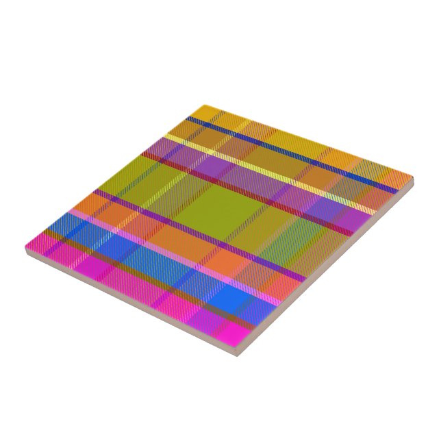 Pretty Plaid DBP Tile (Side)