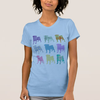 Pretty Plaid Pugs T-Shirt