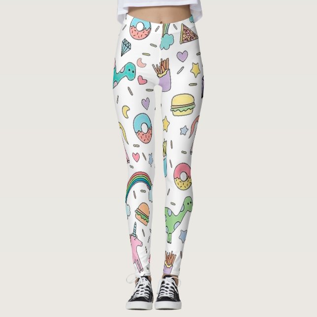 Pretty Please With Sprinkles On Top Leggings (Front)