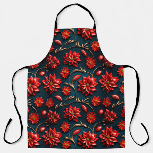 Pretty Poinsettia Apron