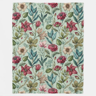 Pretty Poison Petals Fleece Blanket