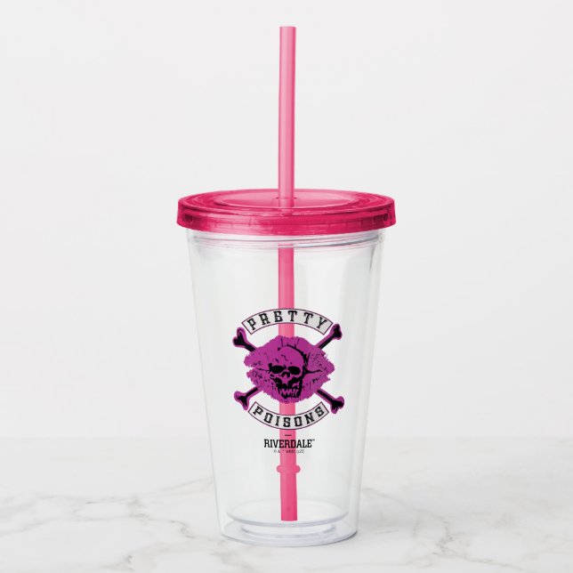Pretty Poisons Logo Acrylic Tumbler (Front)