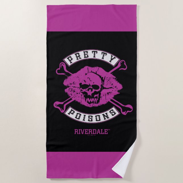 Pretty Poisons Logo Beach Towel (Front)