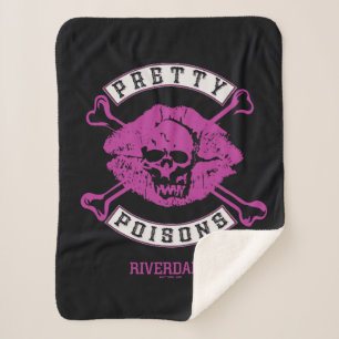 Pretty Poisons Logo Sherpa Blanket
