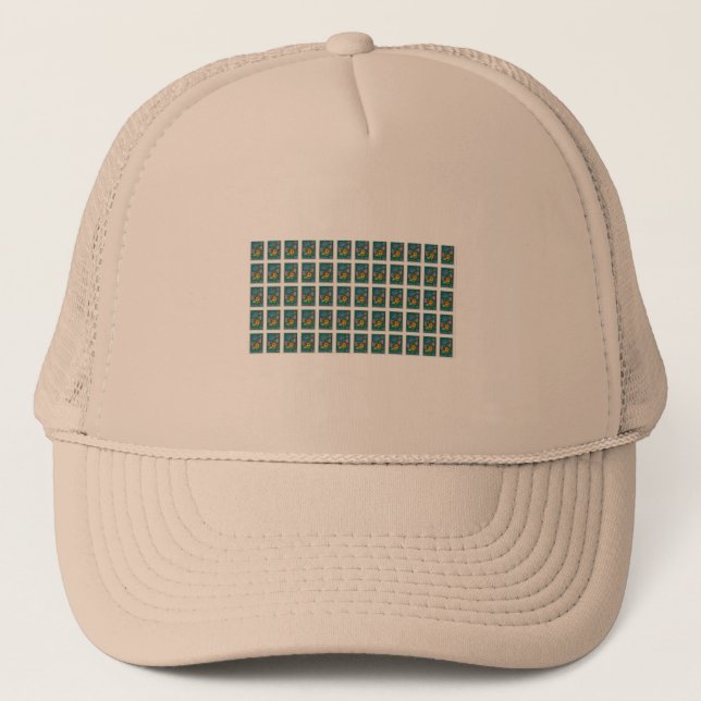 Pretty Poland Stamp Trucker Hat (Front)
