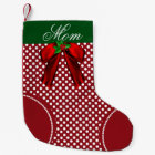 Pretty Polka Dot Custom Christmas Stocking
