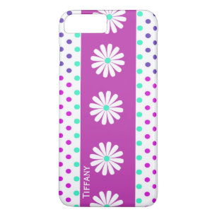 Pretty Polka Dots and Flowers iPhone 7 Plus Case