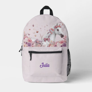 Pretty Ponies and Petals Horse Backpack for Girls