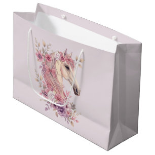 Pretty Ponies and Petals Horse Gift Bag for Girls