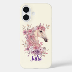 Pretty Ponies and Petals Horse Phone Case