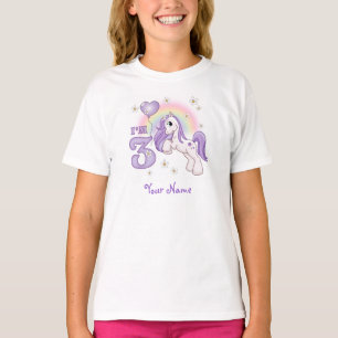 Pretty Pony 3rd Birthday Personalised T-Shirt