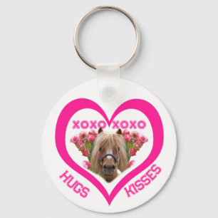 Pretty Pony in Pink Valentine's Day Key Ring