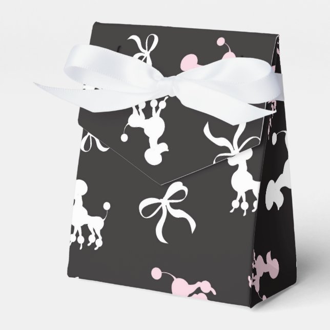 Pretty Poodle Paradise Favour Box (Front Side)