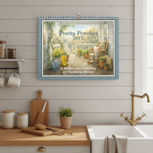 Pretty Porches 2026 – A Watercolor Calendar