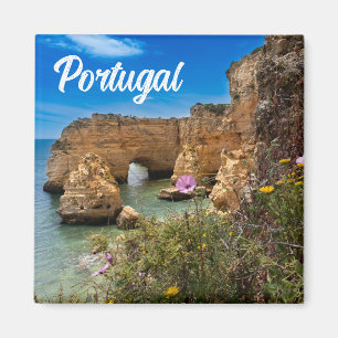 Pretty Portugal Algarve Beach Souvenir Magnet