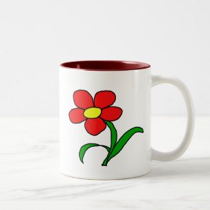 Pretty posie Two-Tone coffee mug