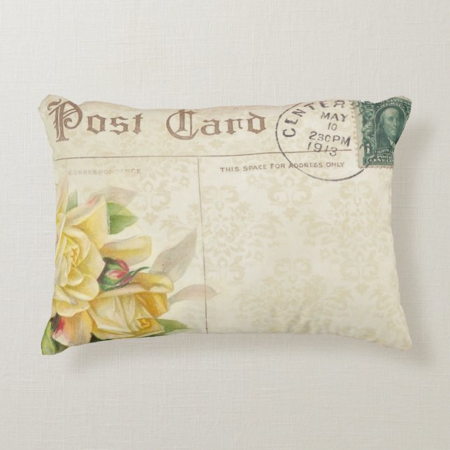Pretty Postcard Pillow 16" x 12" (Front)