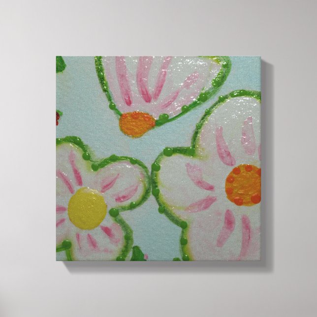 Pretty Posy Canvas Print (Front)