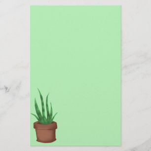 Pretty Potted Plant Stationery