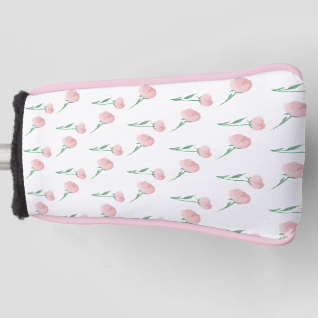Pretty Preppy Peonies Ladies  Golf Head Cover (Front)