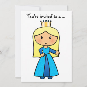 Pretty Princess Bachelorette Girls Night Out Party Invitation