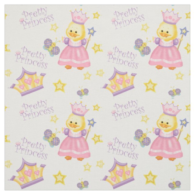 Pretty Princess Duckling Fabric (Swatch)
