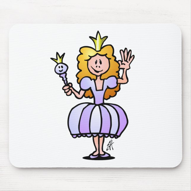 Pretty Princess Mouse Mat (Front)