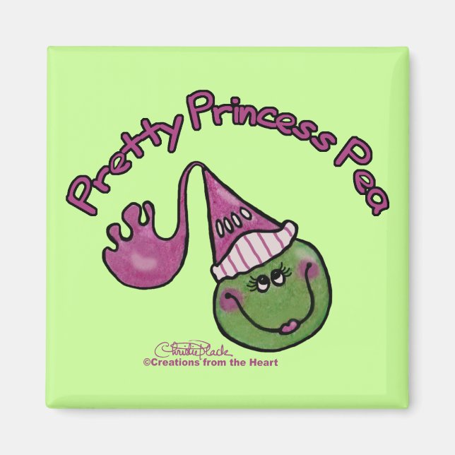 Pretty Princess Pea Magnet (Front)