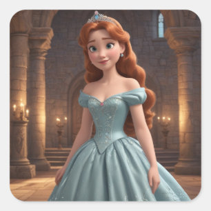 Pretty Princess  Square Sticker