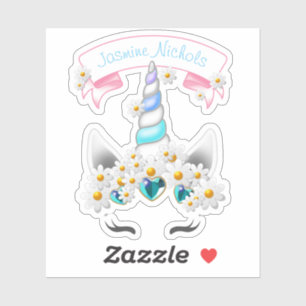 Pretty Princess Unicorn Crown with jade jewels