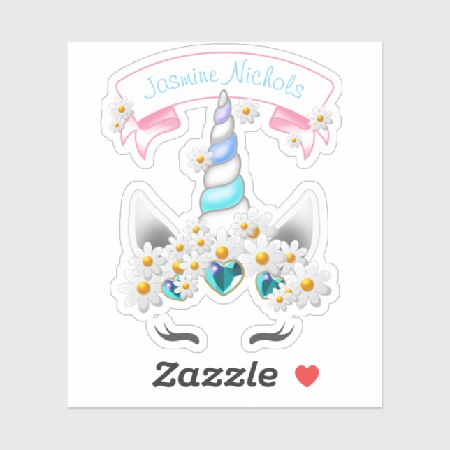 Pretty Princess Unicorn Crown with jade jewels (Sheet)