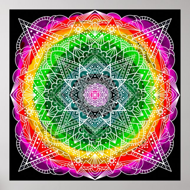 Pretty Prism Fantasy Art Meditative   Poster (Front)