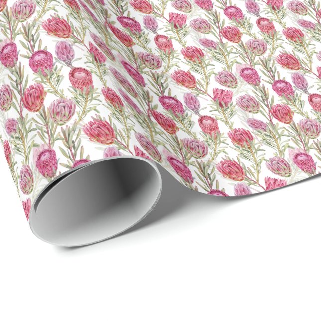 Pretty Protea Design 2 Gift Wrap (Roll Corner)