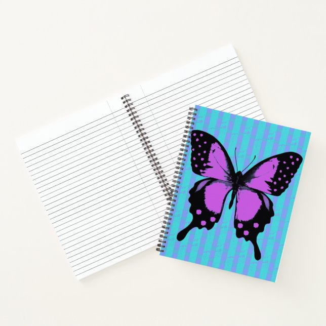 Pretty Punk Butterfly Design Notebook (Inside)