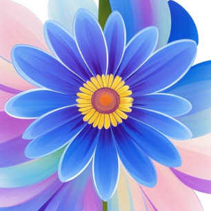 Pretty Purple Abstract Flower  Cushion