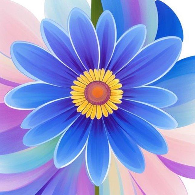 Pretty Purple Abstract Flower  Cushion (Beautiful Ai Artwork Abstract Flower!)