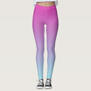Pretty Purple and Blue Ombre Leggings
