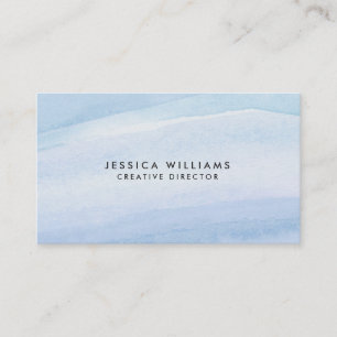 Pretty Purple and Blue Watercolor Business Card