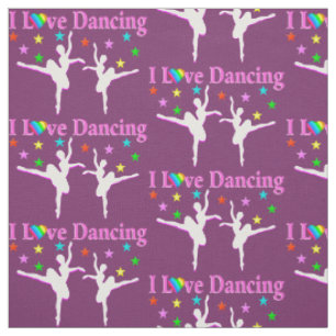 PRETTY PURPLE AND PINK PRIMA BALLERINA FABRIC