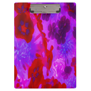 Pretty Purple and Red Garden Phlox Flowers Clipboard