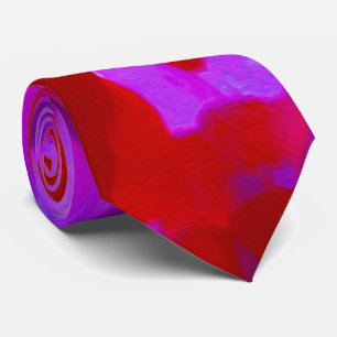 Pretty Purple and Red Garden Phlox Flowers Tie