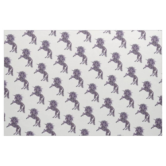 Pretty Purple Boho Unicorn Fabric (Fat Quarter)