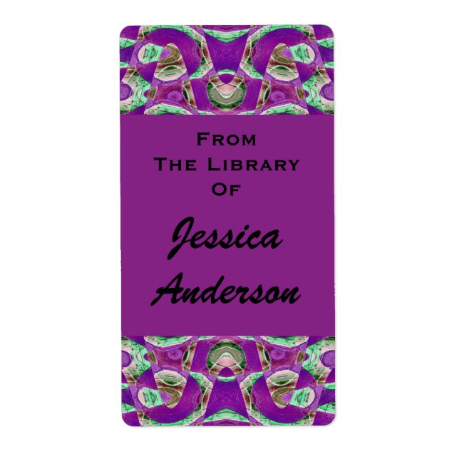 pretty purple bookplates (Front)