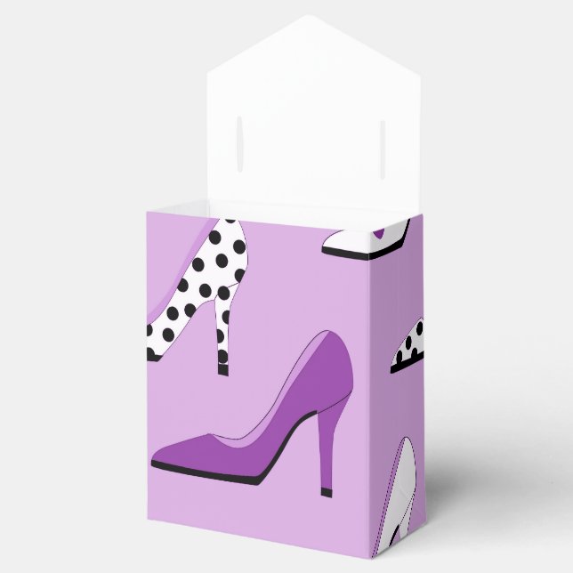 Pretty Purple Deluxe  High Heels Favour Box (Opened)