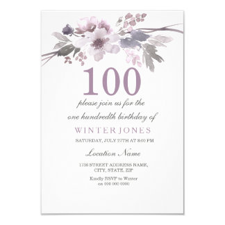 100th birthday invitation