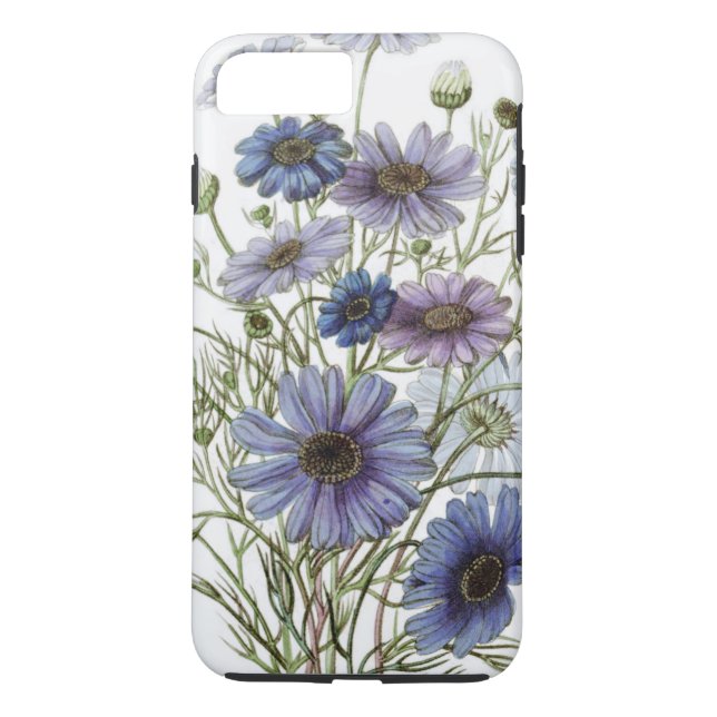 Pretty Purple Floral Case-Mate iPhone Case (Back)