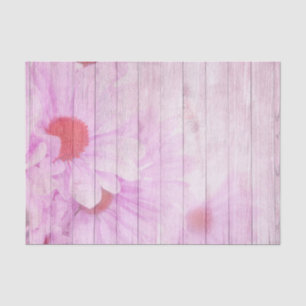 Pretty Purple Floral Scene Tissue Paper