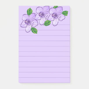 Pretty Purple Flower  Post-it Notes