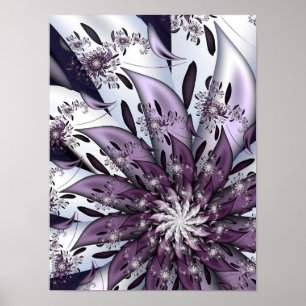 Pretty Purple Flower Poster